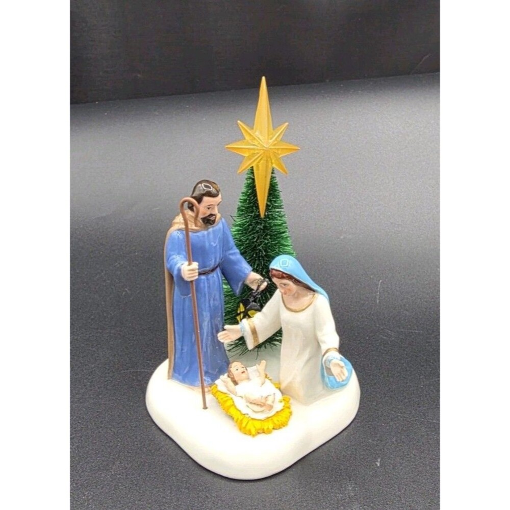 Department 56 Bronner’s Christmas Wonderland Nativity Scene 06315 2007 EUC